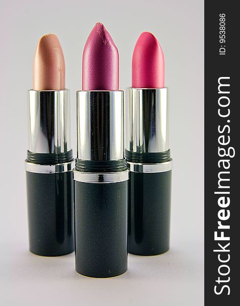 Three Pink Lipsticks