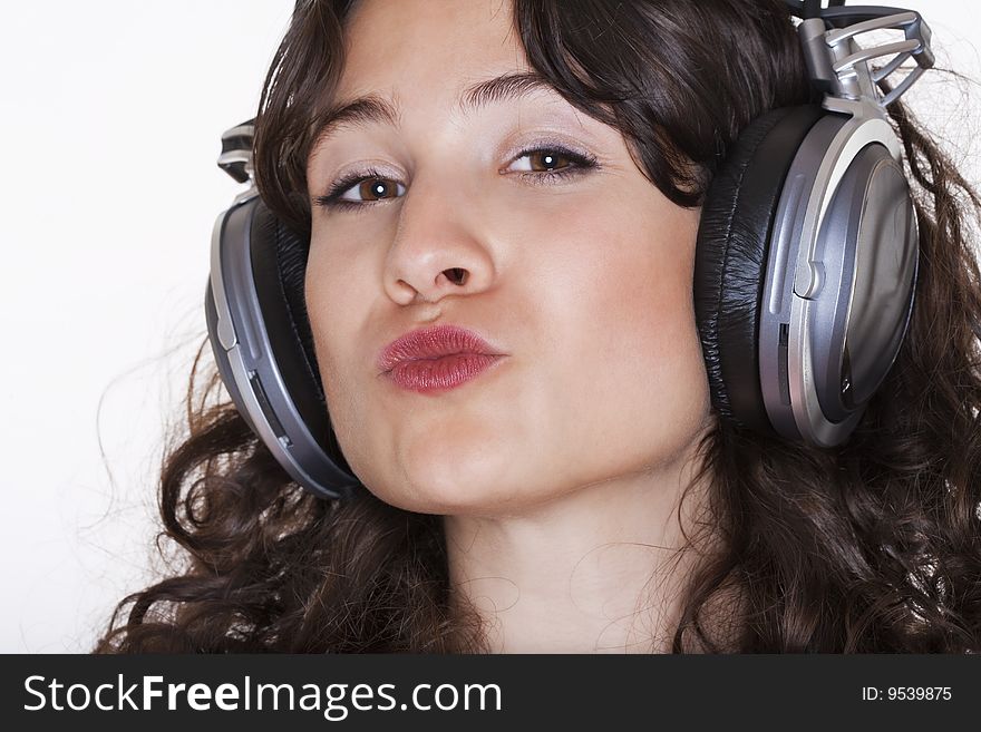 Girl Listening To Music