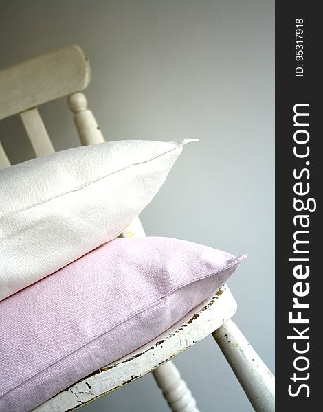 Pillows On Old Chair