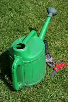 Watering Can And Tools Royalty Free Stock Image Watering Can And Tools Royalty Free Stock Image