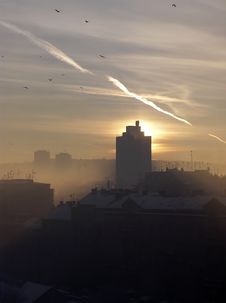 City Silhouette Royalty Free Stock Photography City Silhouette Royalty Free Stock Photography