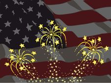 American Fireworks Royalty Free Stock Image American Fireworks Royalty Free Stock Image