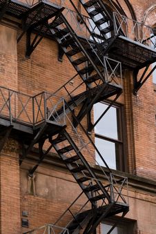 Stairs & Buildings Royalty Free Stock Image
