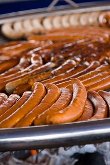 Grilled Sausages Royalty Free Stock Images Grilled Sausages Royalty Free Stock Images