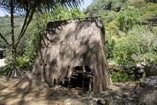 Polynesian Hut In Honolulu Royalty Free Stock Photo Polynesian Hut In Honolulu Royalty Free Stock Photo
