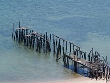 Broken Pier Stock Photography