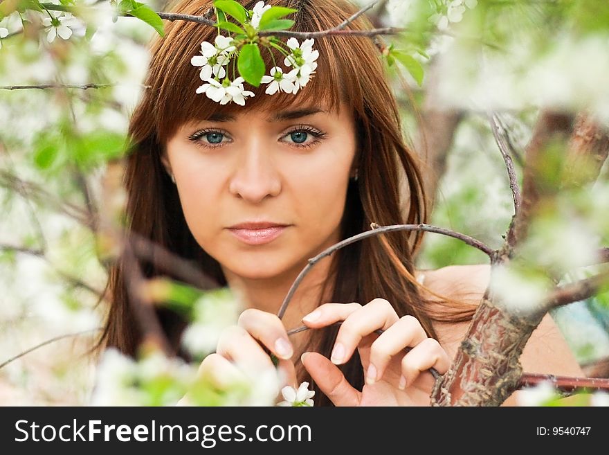 Girl In Flowers