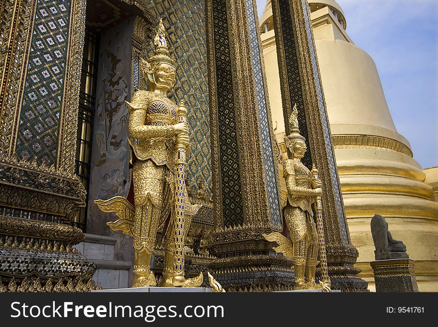 Statues at Grand Palace, Bangkok