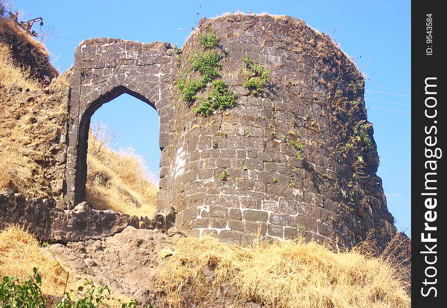 Ruins of an old Indian Fort Gate. Ruins of an old Indian Fort Gate