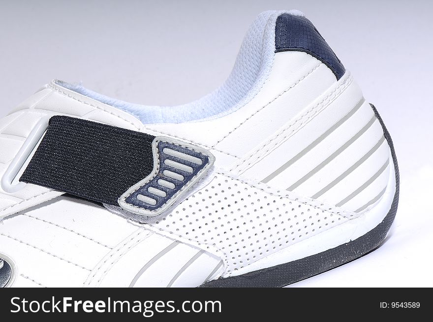 Sport shoe, black and white, for jogging. Sport shoe, black and white, for jogging