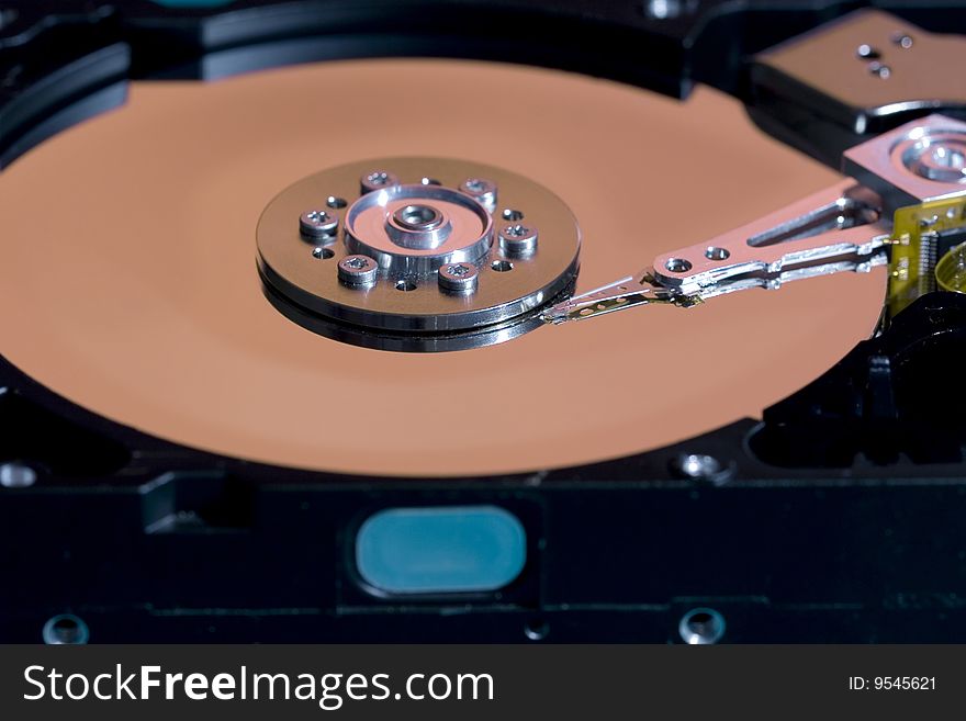 Photo of the hard drive