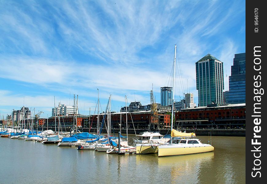 Puerto Madero modern district in Buenos Aires