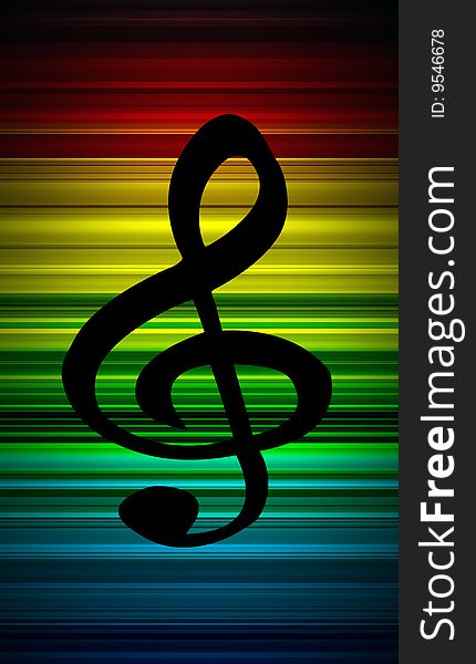 A image of a Treble clef background.