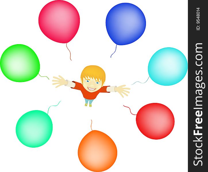 Boy With Balloons