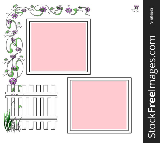 Garden Scrapbook Frame