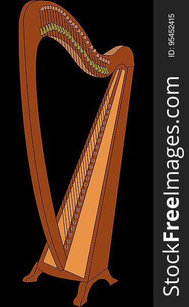 Harp, Clàrsach, Konghou, Musical Instrument