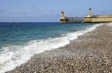 Lighthouse And The Ocean Coast Stock Image Lighthouse And The Ocean Coast Stock Image