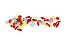 Arrow Of Pills Stock Photography Arrow Of Pills Stock Photography