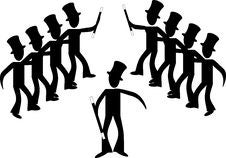 Broadway Male Line Dancers... Royalty Free Stock Images Broadway Male Line Dancers... Royalty Free Stock Images