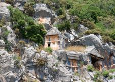 Lycian Tombs Stock Photo Lycian Tombs Stock Photo