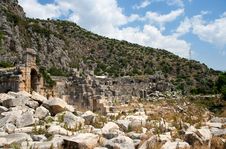 Lycian Tombs Stock Photography Lycian Tombs Stock Photography