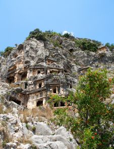 Lycian Tombs Stock Photography Lycian Tombs Stock Photography