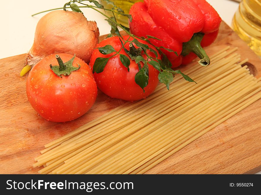 Cooking with italian ingredients closeup. Cooking with italian ingredients closeup