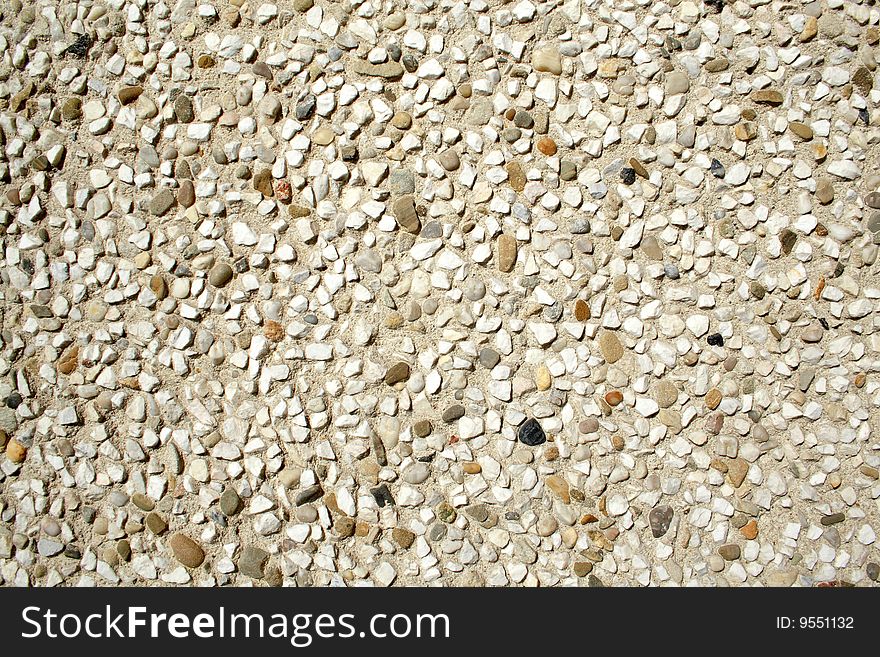 Sand plaster on the wall