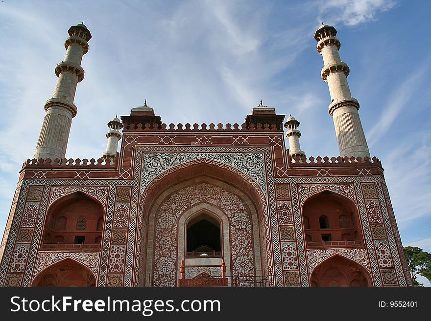 Detail from city Agra, India