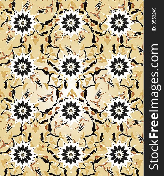 Antique ottoman grungy wallpaper design. Antique ottoman grungy wallpaper design