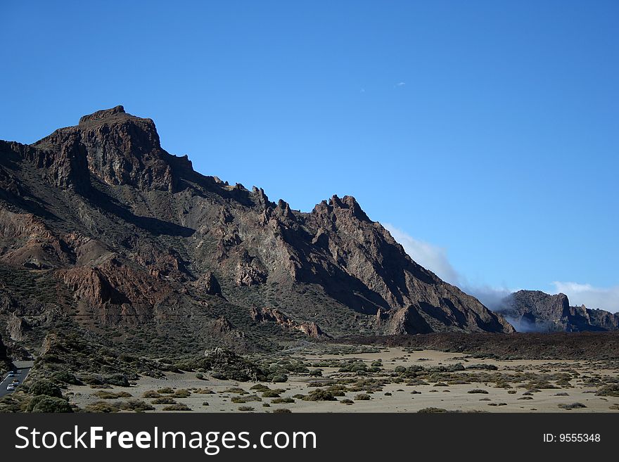 Volcanic landscape on Teide