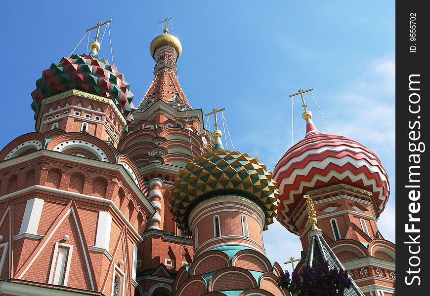 Domes of St. Basil cathedral, Moscow