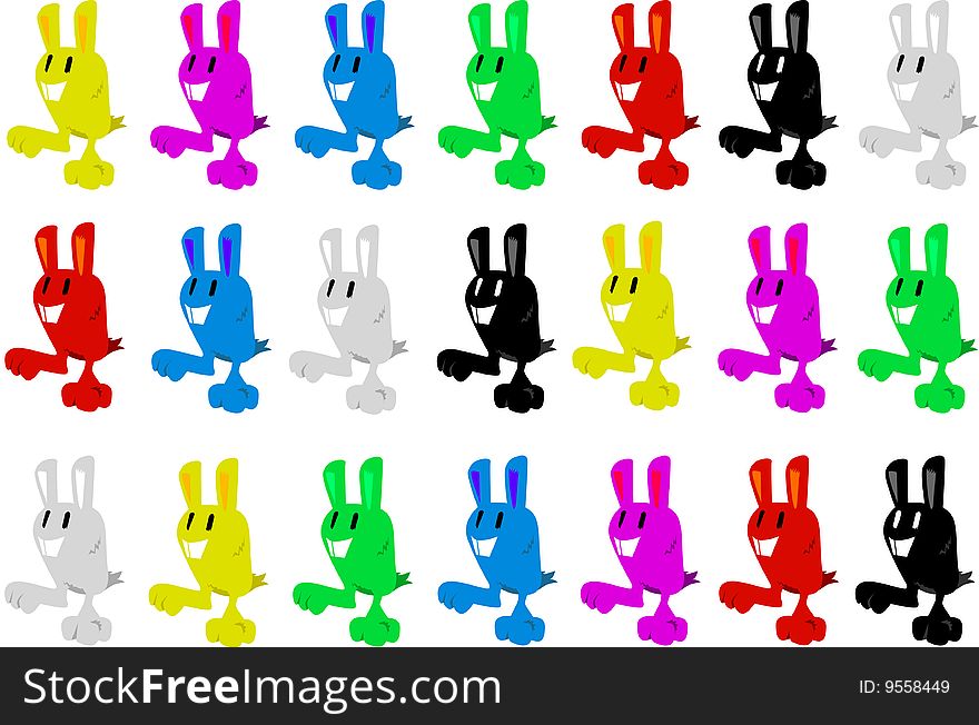 Easter Bunnies wallpaper - my idea.