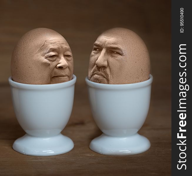 Head, Egg, Ingredient, Ceramic