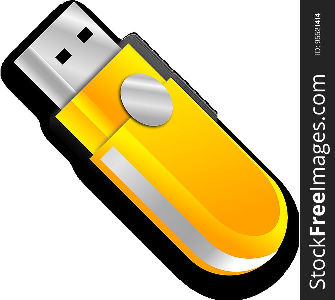 Yellow, Technology, Usb Flash Drive, Electronic Device
