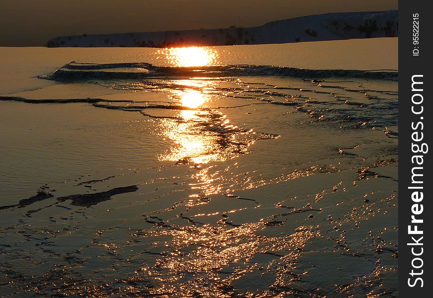 Reflection, Sea, Horizon, Sky