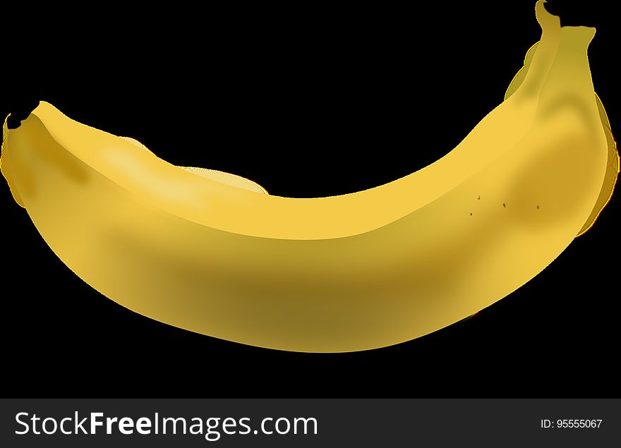 Banana, Yellow, Banana Family, Produce