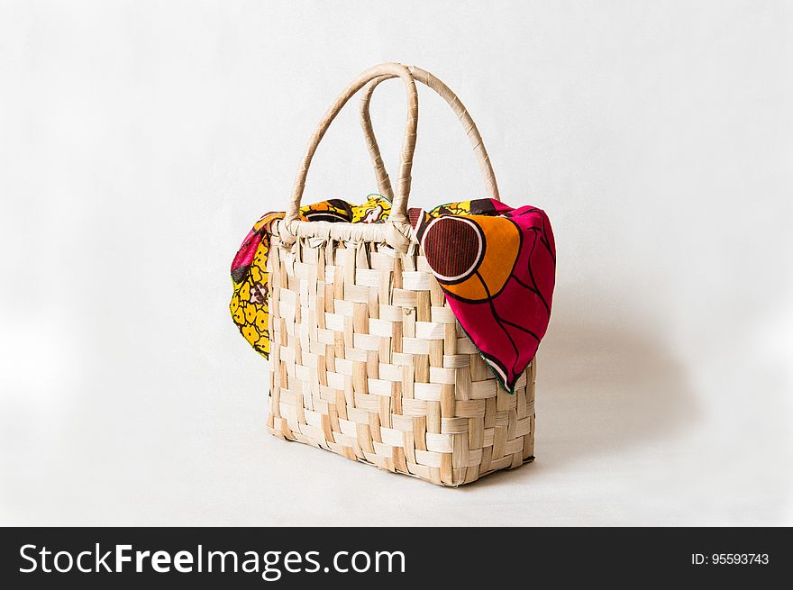 Bag, Luggage and bags, Storage basket, Basket, Shoulder bag, Creative arts