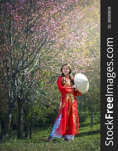 Woman In Traditional Clothing