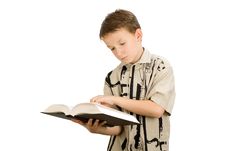 Young School Boy Studying Stock Photos