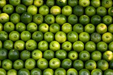 Full Shot Of Whole Limes Royalty Free Stock Image