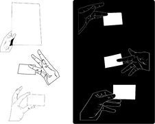 Hands Holding Cards Stock Photography Hands Holding Cards Stock Photography