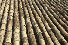 Spanish Roof Tiles Royalty Free Stock Photography Spanish Roof Tiles Royalty Free Stock Photography