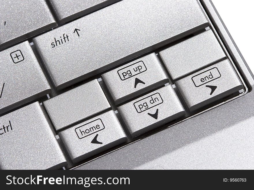 Arrow keys on computer keyboard