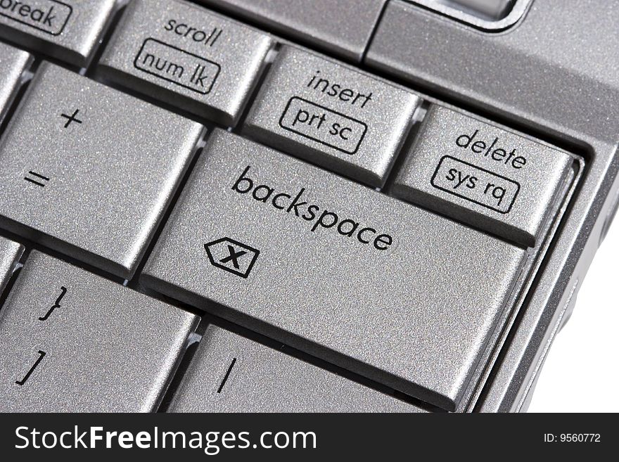 Backspace key on computer keyboard