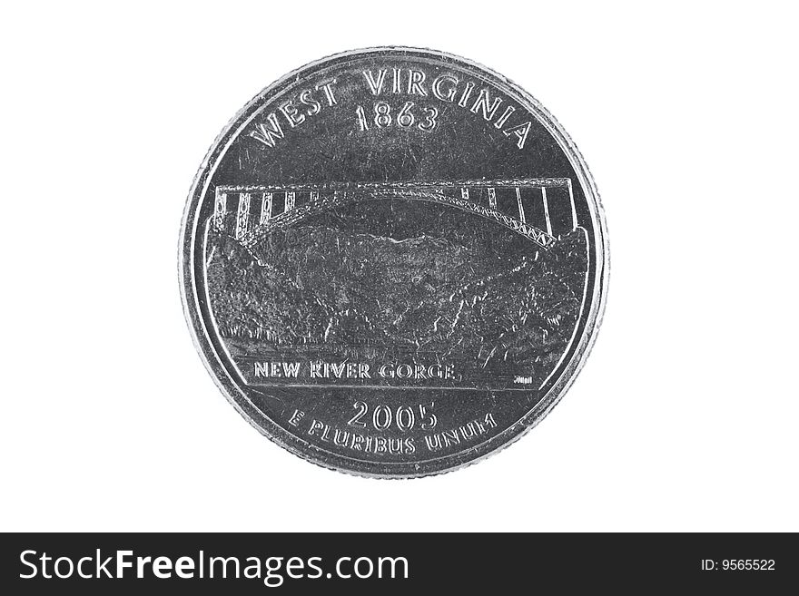 Virginia Quarter Dollar Reverse