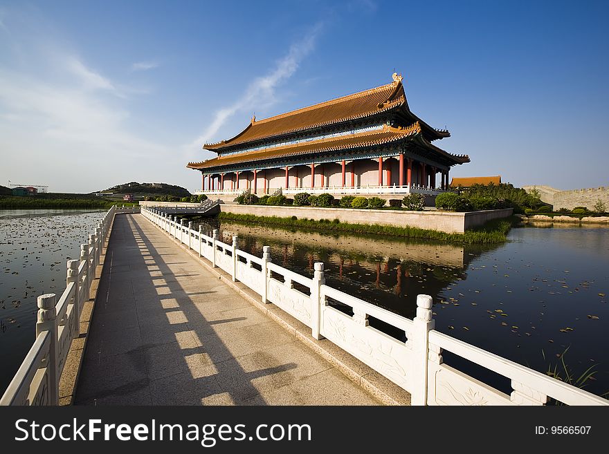 The chinese traditional building,building architecture. The chinese traditional building,building architecture.