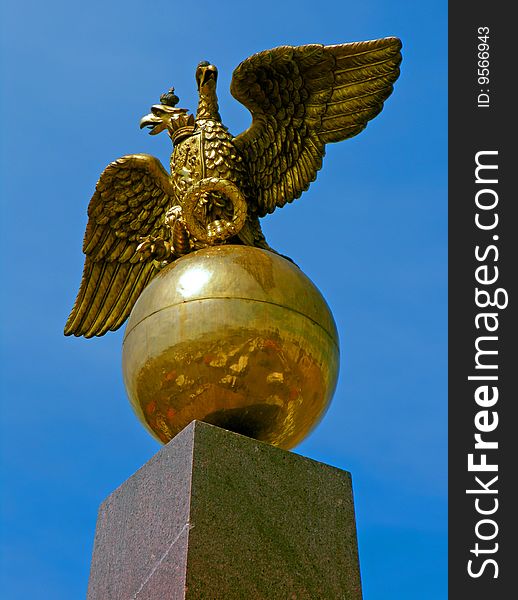 Old Russian imperial eagle over the Market Square, Helsinki, Finland. Old Russian imperial eagle over the Market Square, Helsinki, Finland.