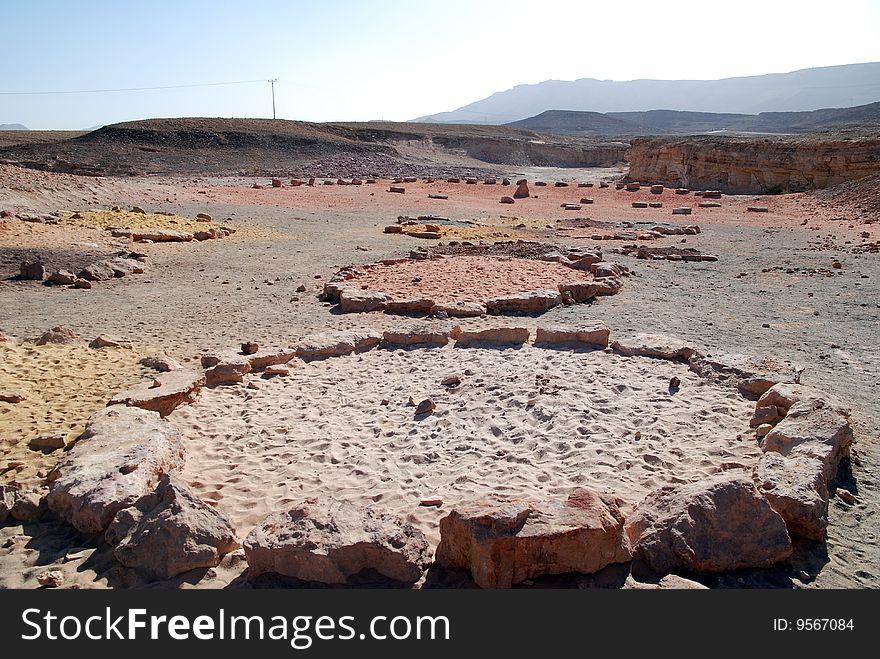 The Colored Sands Of Ramon Canyon