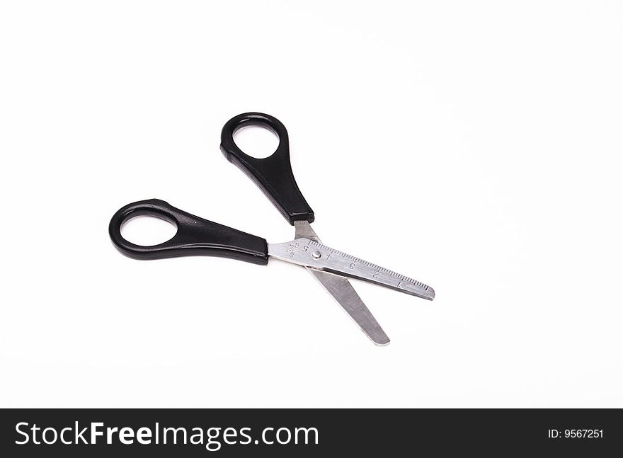 The foto pair of scissors made in studio